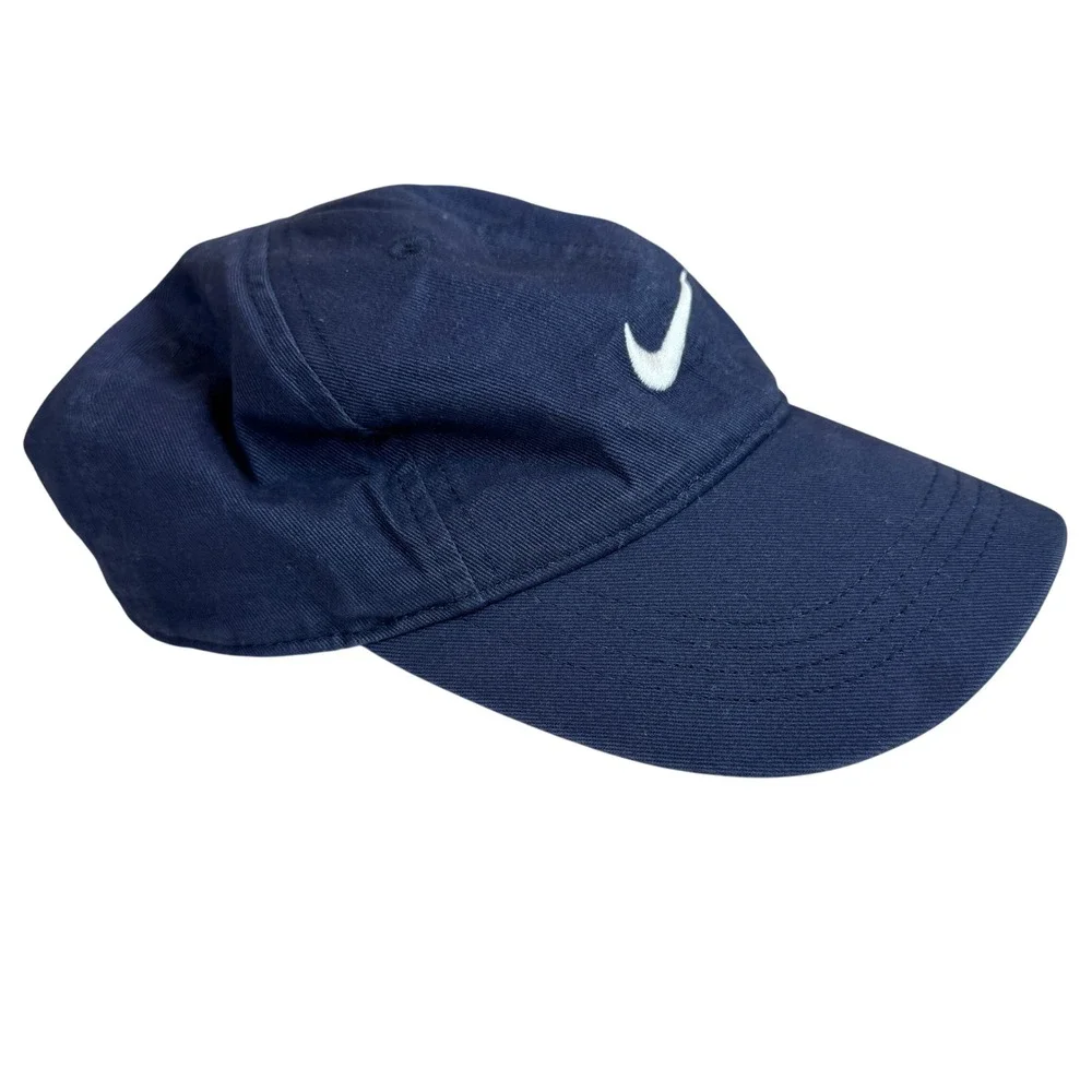 Nike Kids Navy Blue Club Cap Adjustable Swoosh Logo Hat Child 4-7 2319-695 - Picture 1 of 6